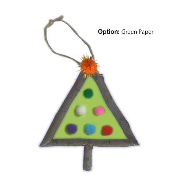 DIY - Tree Branch Pom Pom Ornament